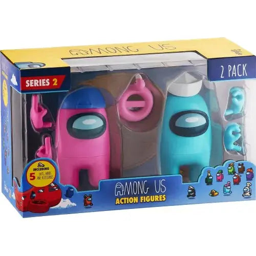 Among Us - 2 фигурки - Розова и синя 11.5 cm - Sunday Habit