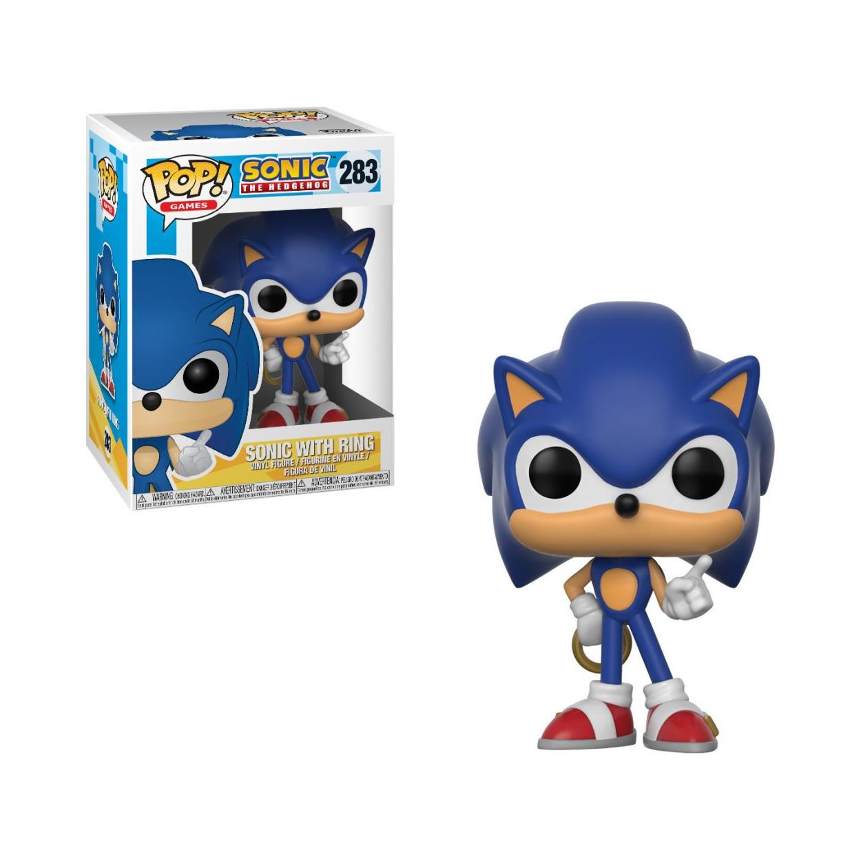 Funko Pop! Games: Sonic The Hedgehog - Sonic with Ring #283 Vinyl Figure