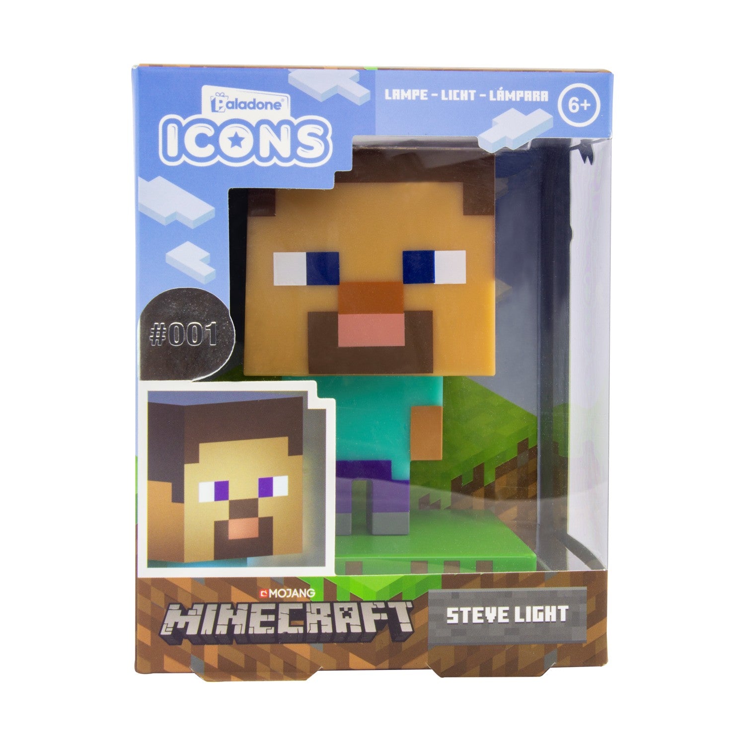 Paladone Icons: Minecraft - Steve Light (PP6594MCFV4ID)