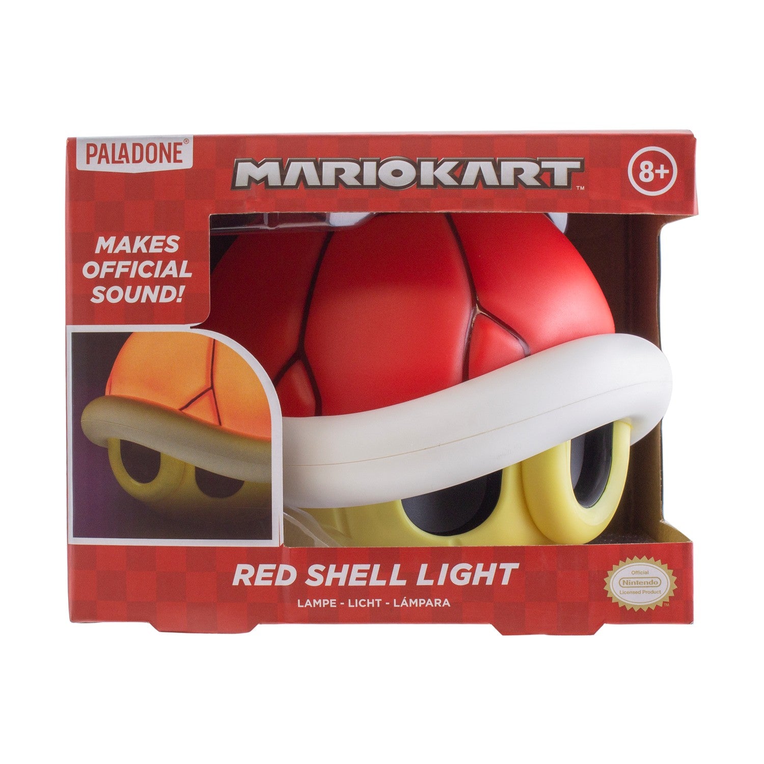 Paladone Nintendo: Super Mario - Red Shell Light with Sound (PP8081NNV2) - Sunday Habit