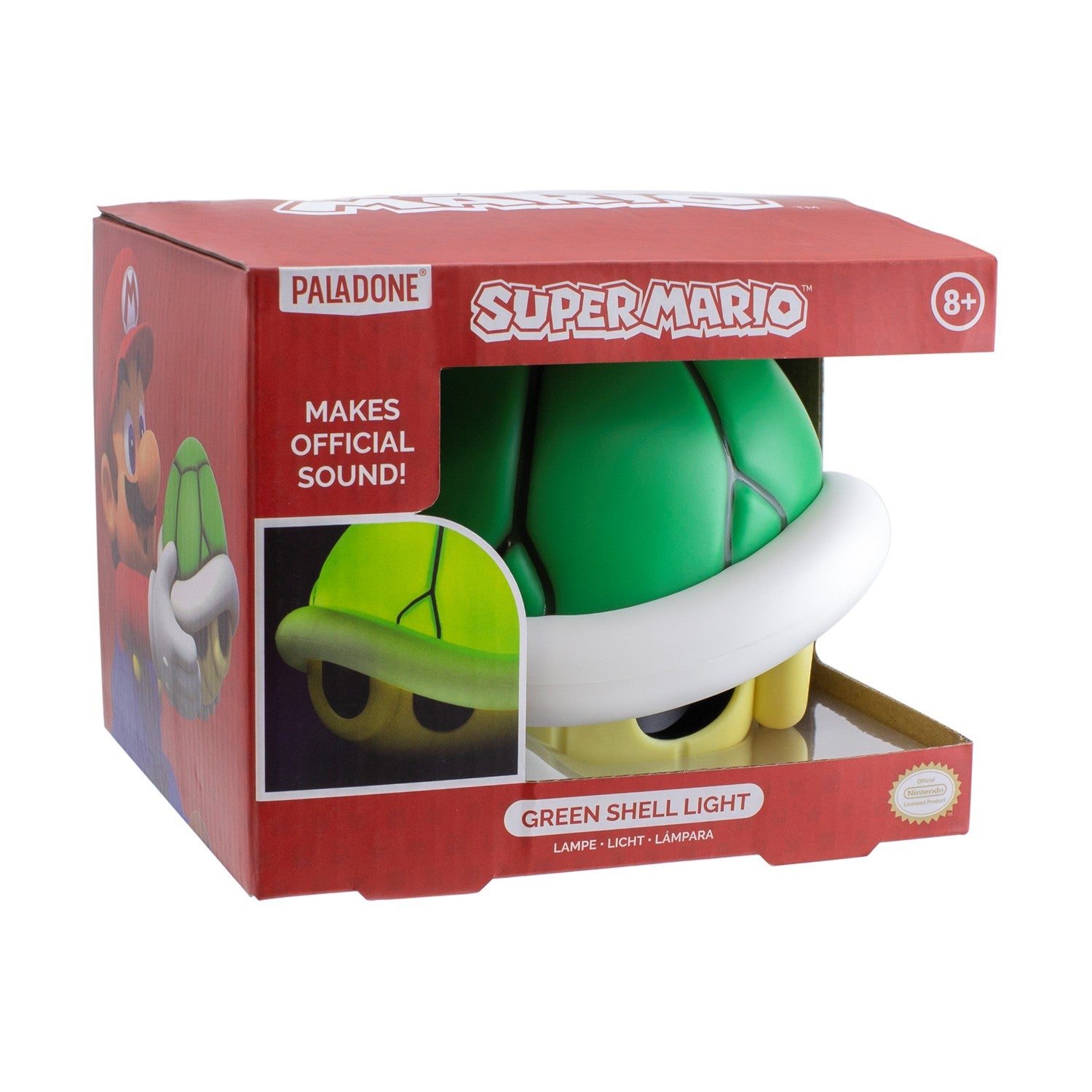 Paladone Nintendo Super Mario Зелена Черупка Светлина със Звук - Sunday Habit