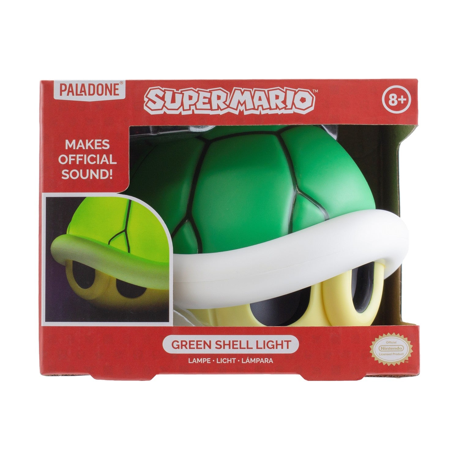 Paladone Nintendo Super Mario Зелена Черупка Светлина със Звук - Sunday Habit