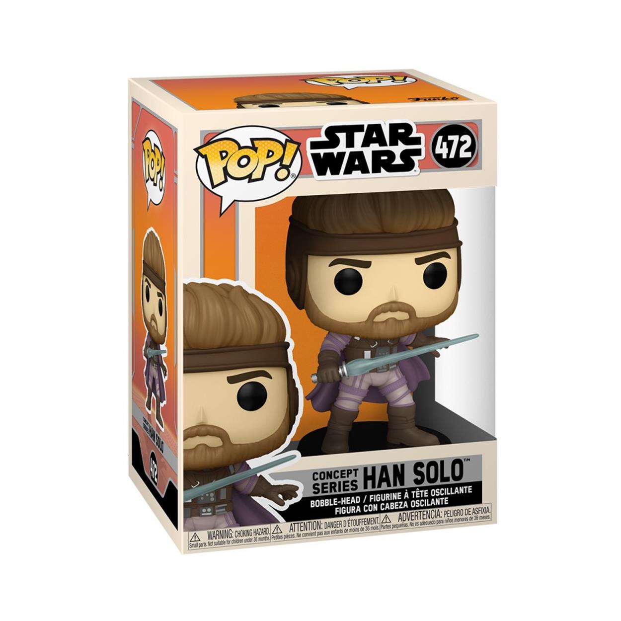 Funko Pop! Disney: Star Wars Concept Series - Han Solo #472 Bobble-Head Vinyl Figure - Sunday Habit