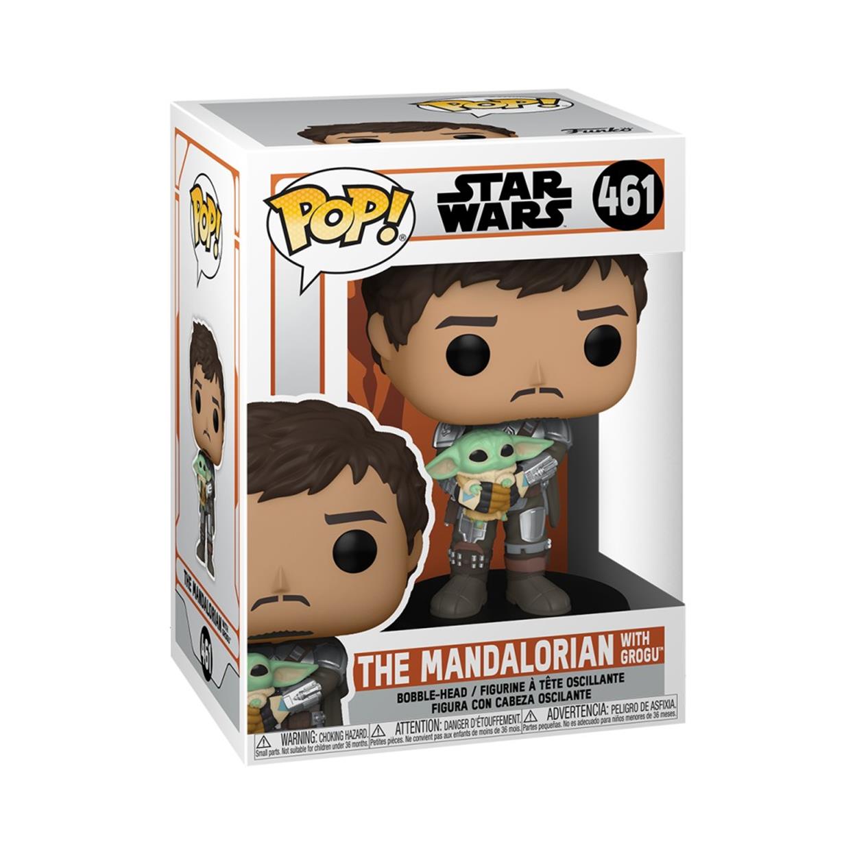 Funko Pop! Disney Star Wars: The Mandalorian - The Mandalorian With Grogu #461 Bobble-Head Vinyl Figure - Sunday Habit