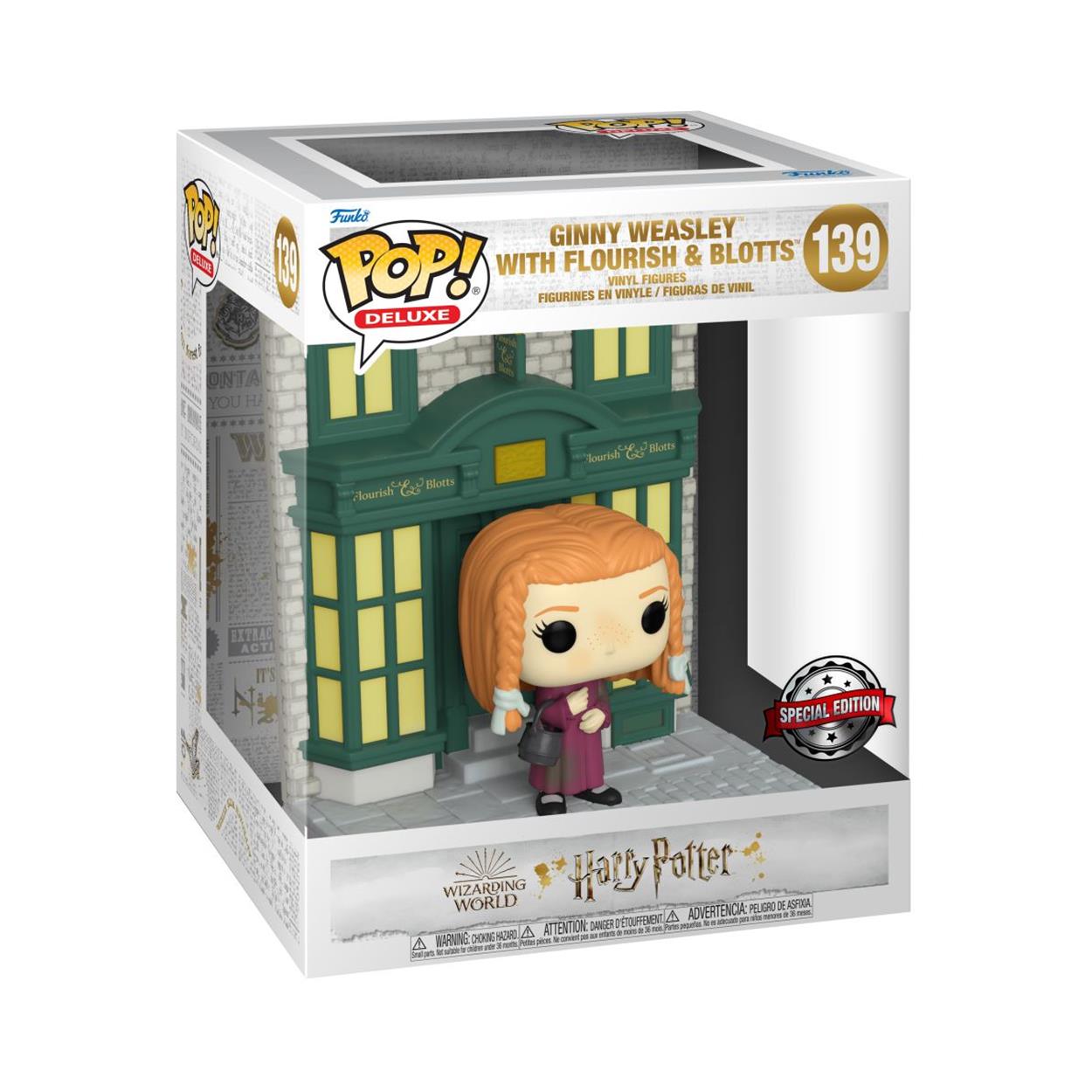 Funko Pop! Deluxe: Harry Potter - Ginny Weasley with Flourish & Blotts (Special Edition) #139 Vinyl Figure - Sunday Habit