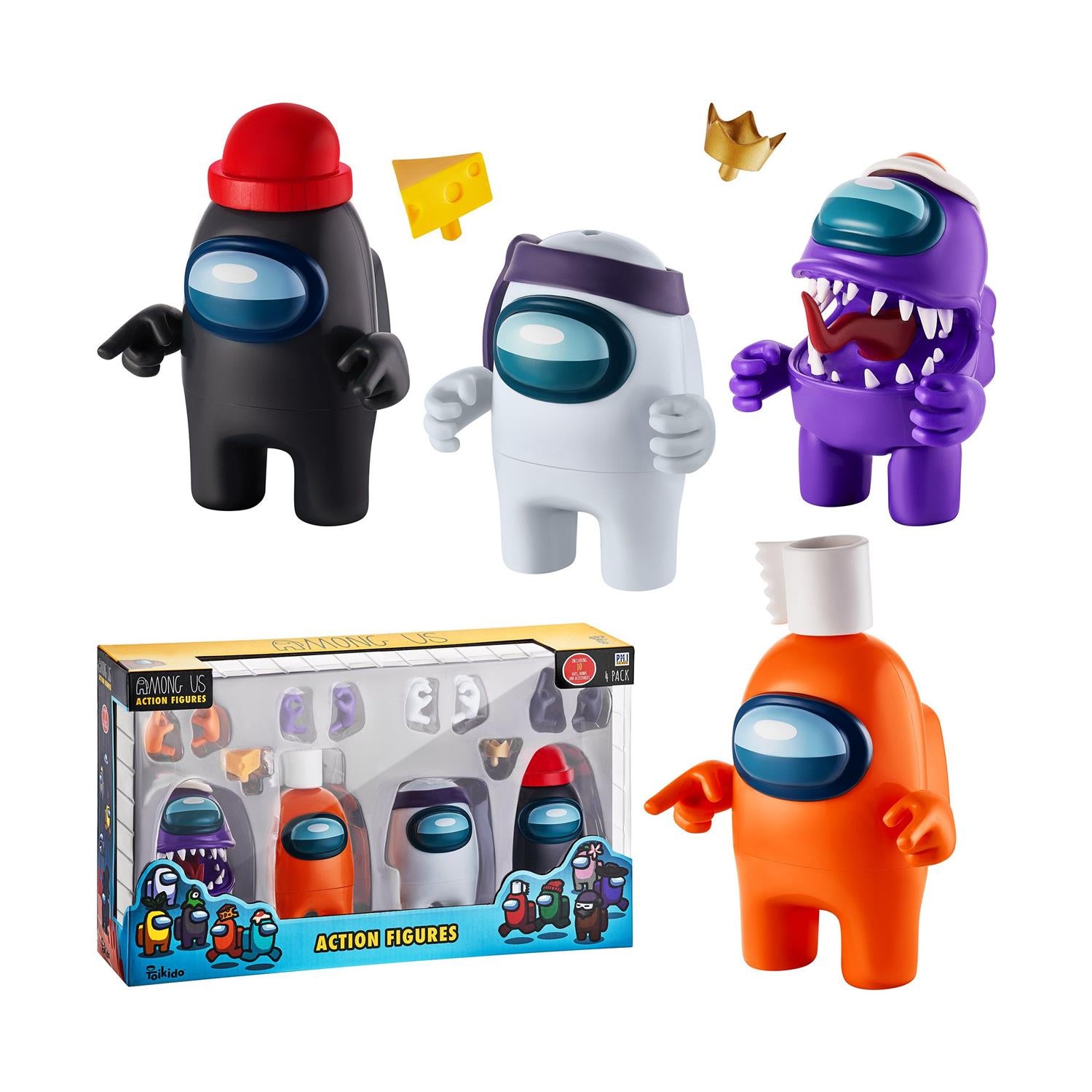 P.M.I. Among Us Action Figures 11.5 cm - 4 Pack (S1) (AU6030)