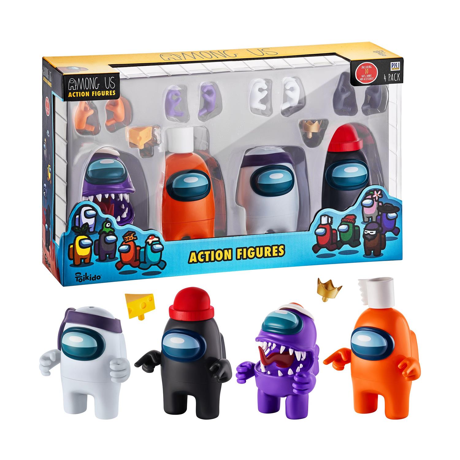 P.M.I. Among Us Action Figures 11.5 cm - 4 Pack (S1) (AU6030)