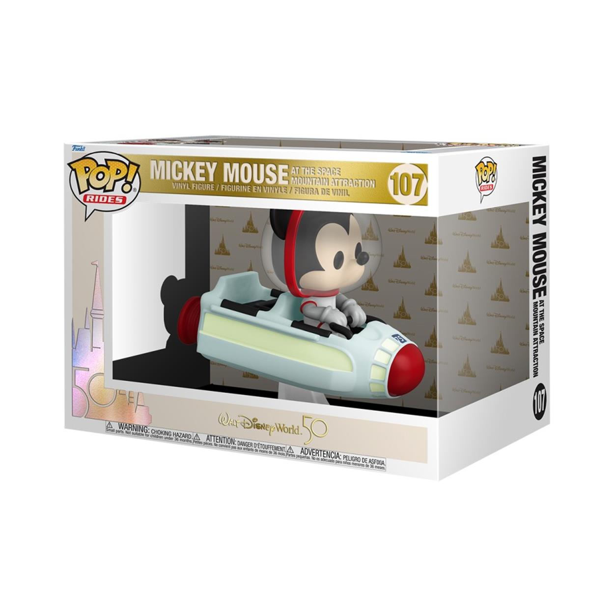 Funko POP! Rides: Walt Disney World 50 - Mickey Mouse at the Space Mountain Attraction #107 Vinyl Figure - Sunday Habit