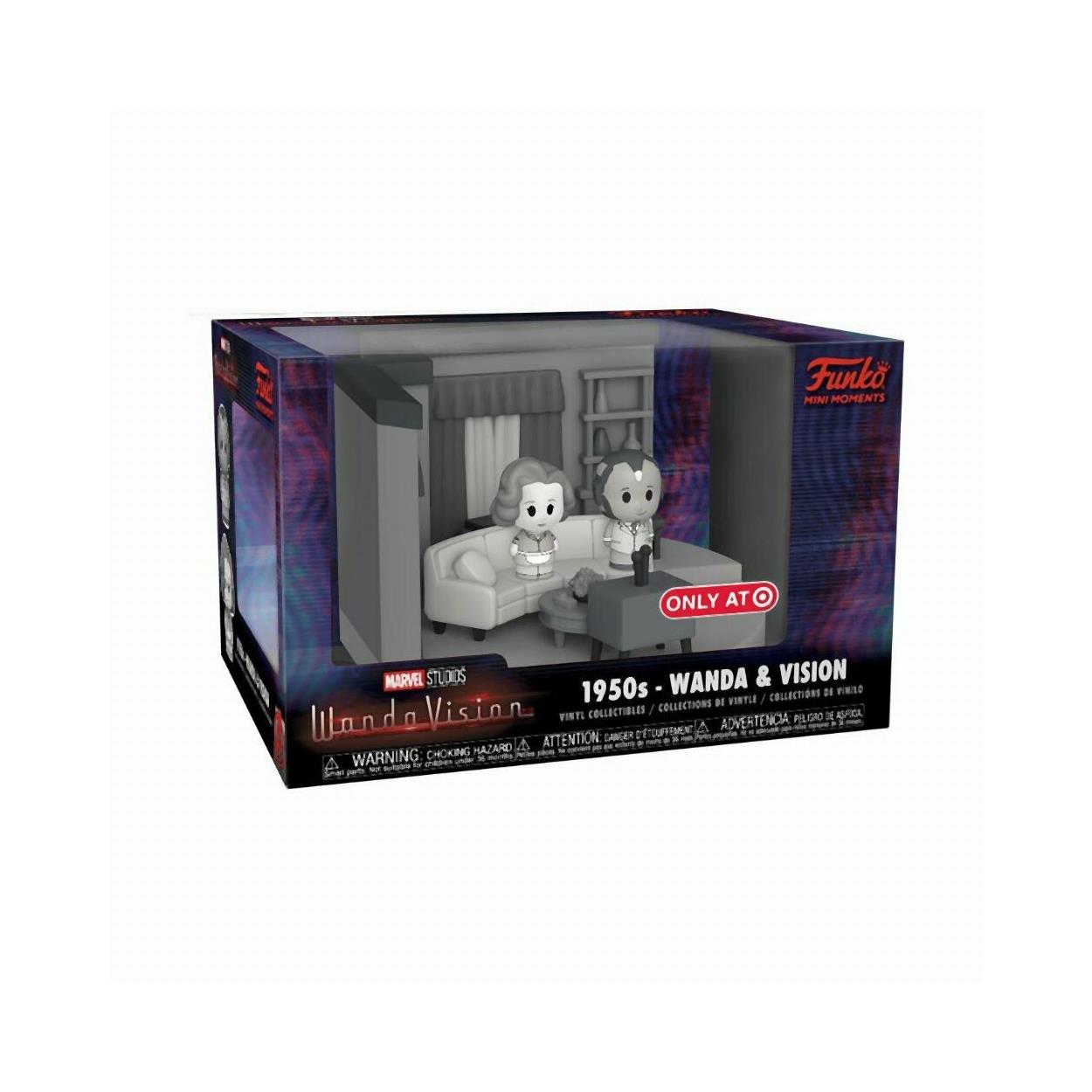 Funko Mini Moments: Marvel Studios WandaVision - Living Room 1950's Wanda & Vision (Special Edition) Vinyl Collectibles