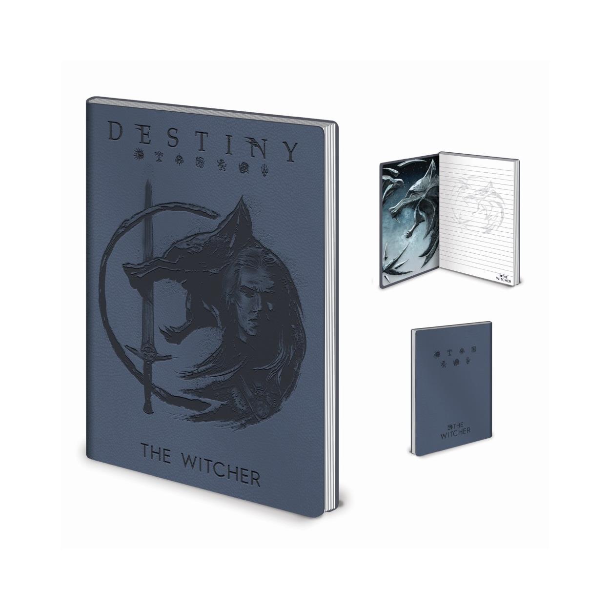 Pyramid The Witcher - The Sigils And The Wolf Flexi Cover Notebook (SR73543) - Sunday Habit