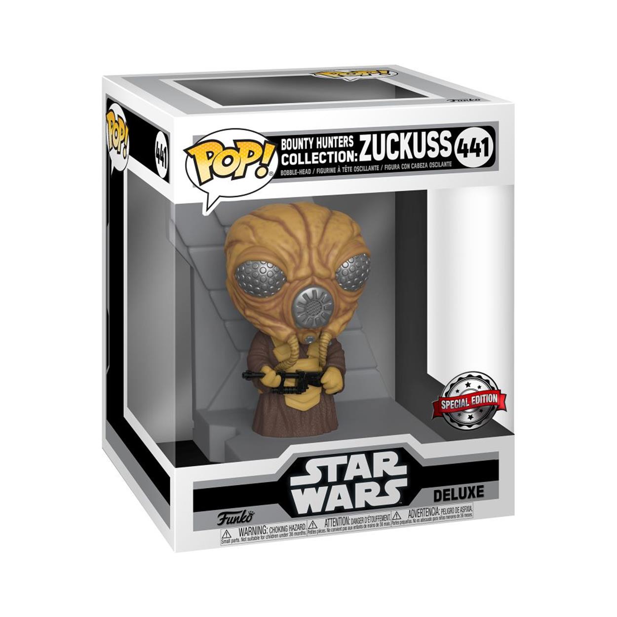 Funko Pop! Deluxe: Star Wars Bounty Hunters Collection - Zuckuss (Metallic) (Special Edition) #441 Bobble-Head Vinyl Figure - Sunday Habit