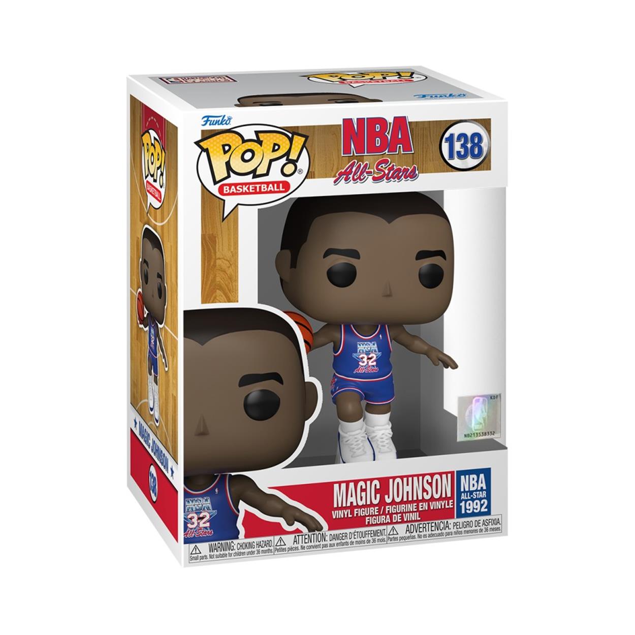Funko Pop NBA All Stars Magic Johnson Синя Уни 1992 Винил Фигура - Sunday Habit