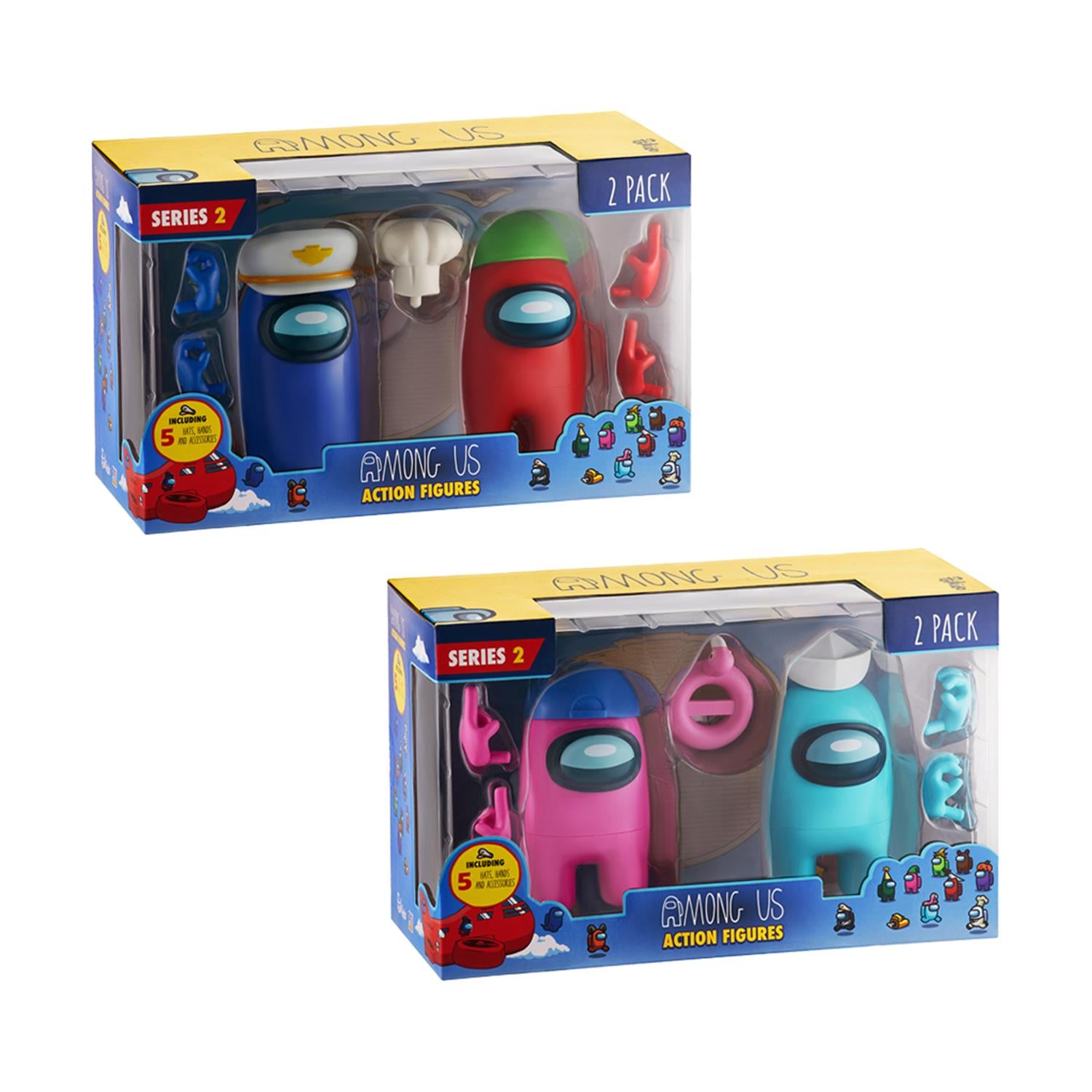 P.M.I. Among Us Action Figures 2 Pack 11.5 cm (S2) (Random) (AU6215)