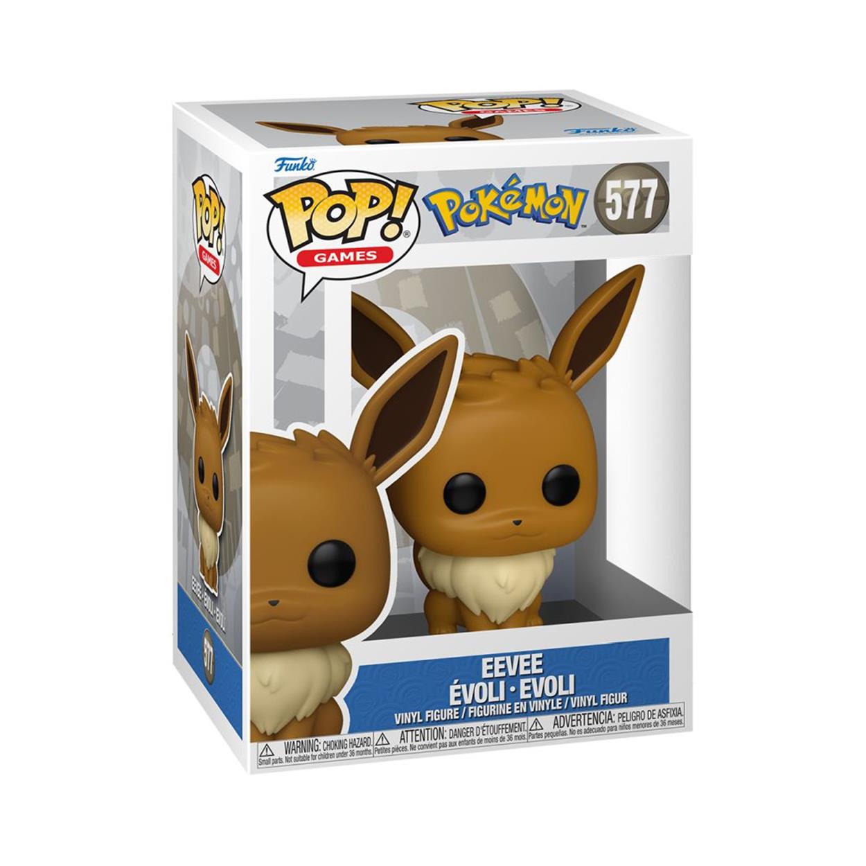 Funko Pop! Games: Pokemon - Eevee Evoli Evoli #577 Vinyl Figure - Sunday Habit