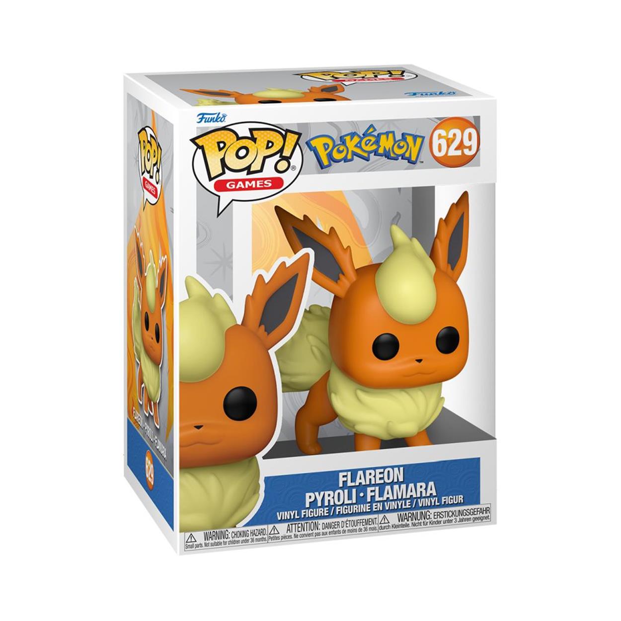 Funko Pop! Games: Pokemon - Flareon Pyroli - Flamara #629 Vinyl Figure - Sunday Habit