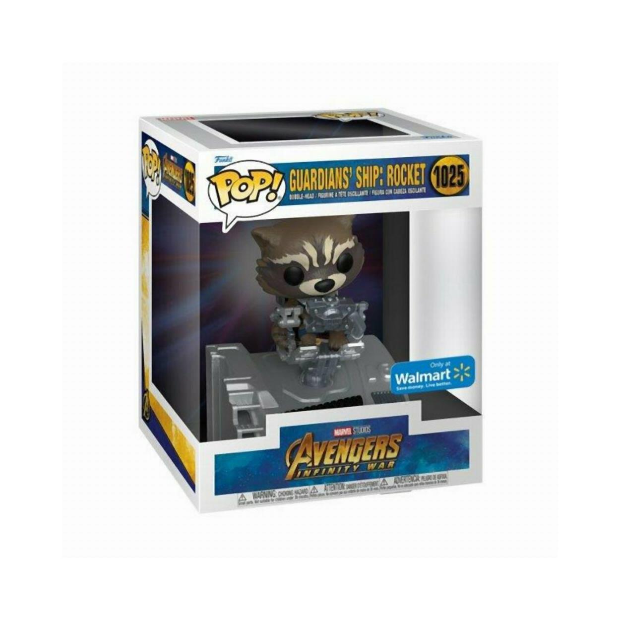 Funko Pop! Deluxe: Marvel Avengers Infinity War - Guardians' Ship: Rocket (Special Edition) #1025 Bobble-Head Vinyl Figure - Sunday Habit
