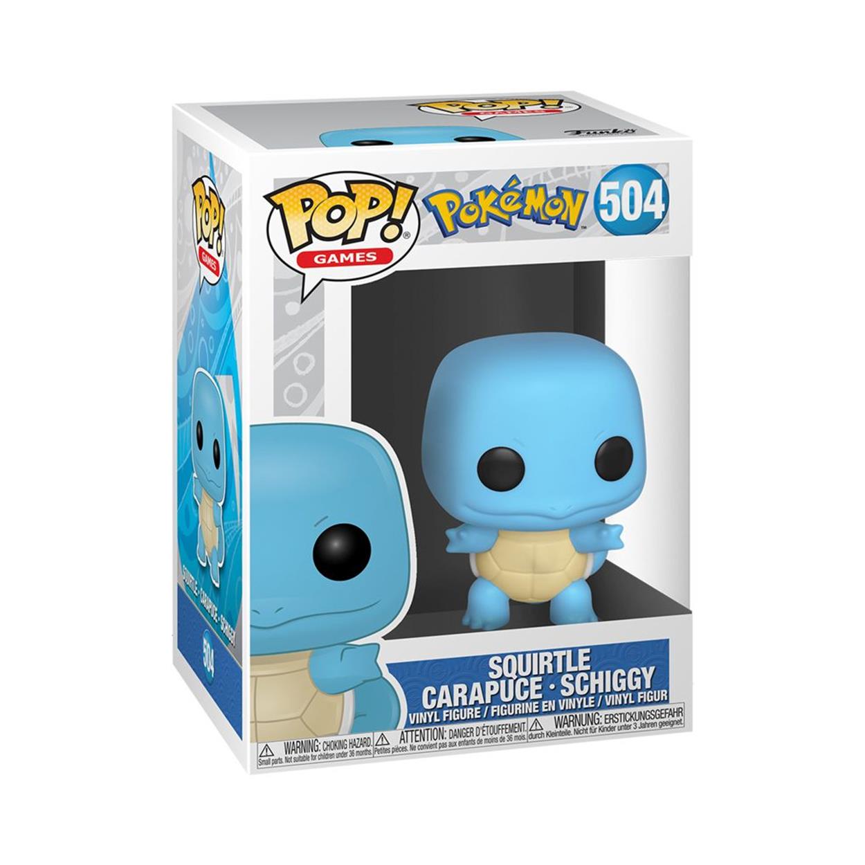Funko Pop! Games: Pokemon - Squirtle Carapuce - Schiggy #504 Vinyl Figure - Sunday Habit