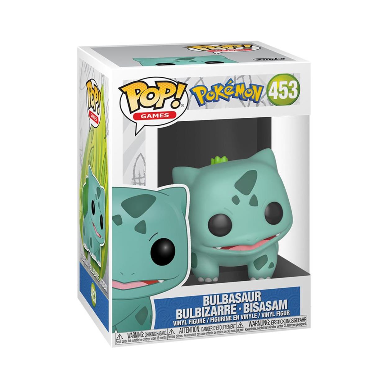Funko Pop! Games: Pokemon - Bulbasaur Bulbizarre - Bisasam #453 Vinyl Figure - Sunday Habit