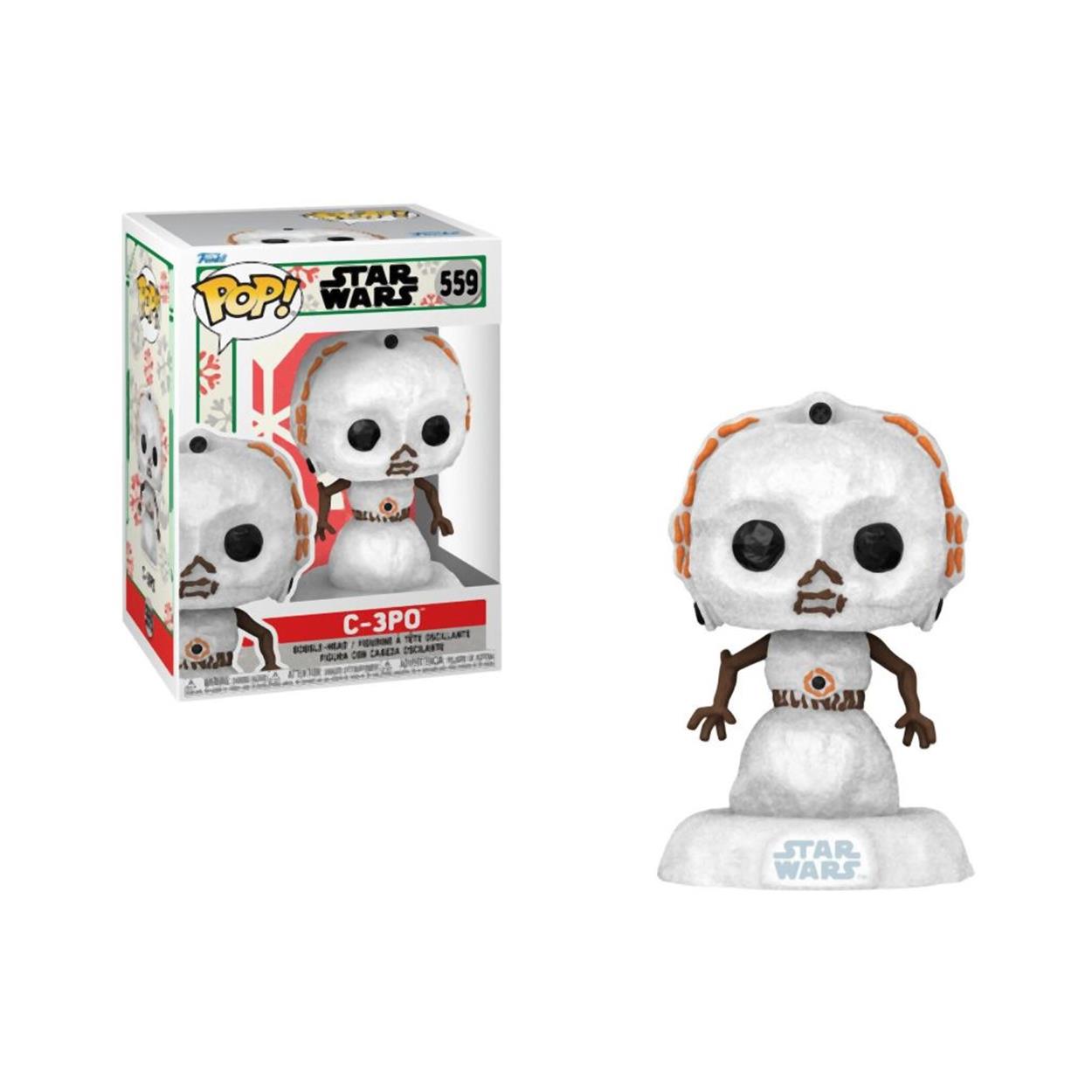 Funko Pop! Disney Star Wars: Holiday - C-3PO (SNWMN) #559 Bobble-Head Vinyl Figure - Sunday Habit