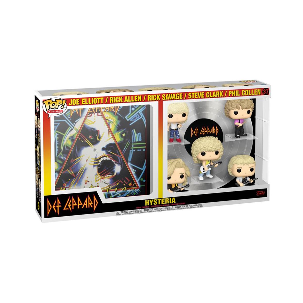 Funko Pop! Deluxe Albums: Def Leppard - Joe Elliott, Rick Allen, Rick Savage, Steve Clark & Phil Collen (Hysteria Tour 1987) (Special Edition) #37 Vinyl Figure - Sunday Habit