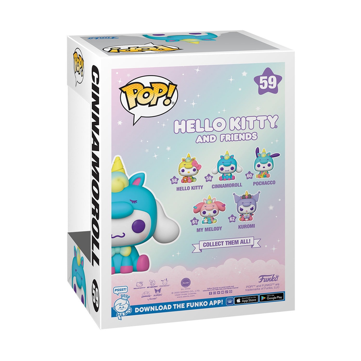Funko Pop! Sanrio: Hello Kitty and Friends - Cinnamoroll #59 Vinyl Figure - Sunday Habit