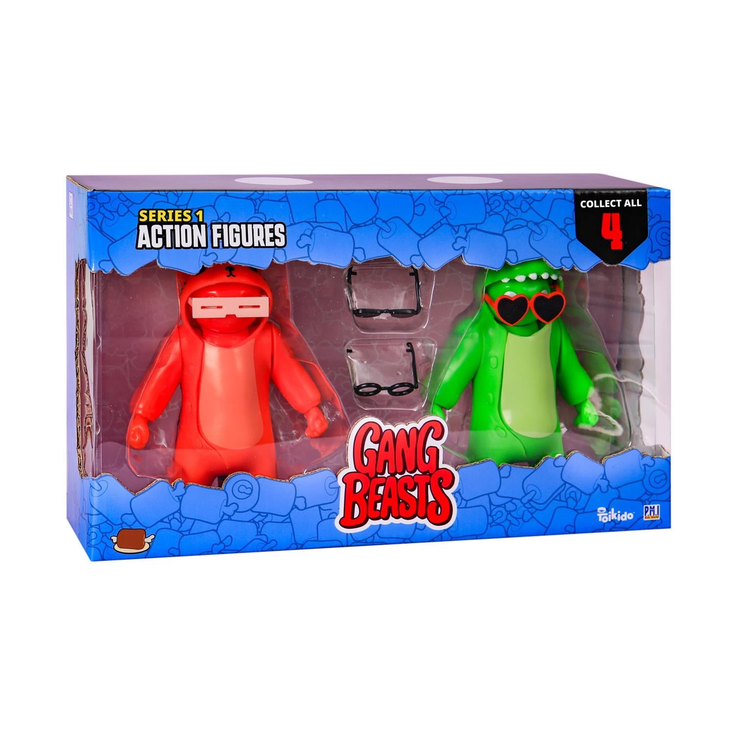 P.M.I. Gang Beasts Action Figures 11.5cm - 2 Pack (S1) (Random) (GB6002) - Sunday Habit