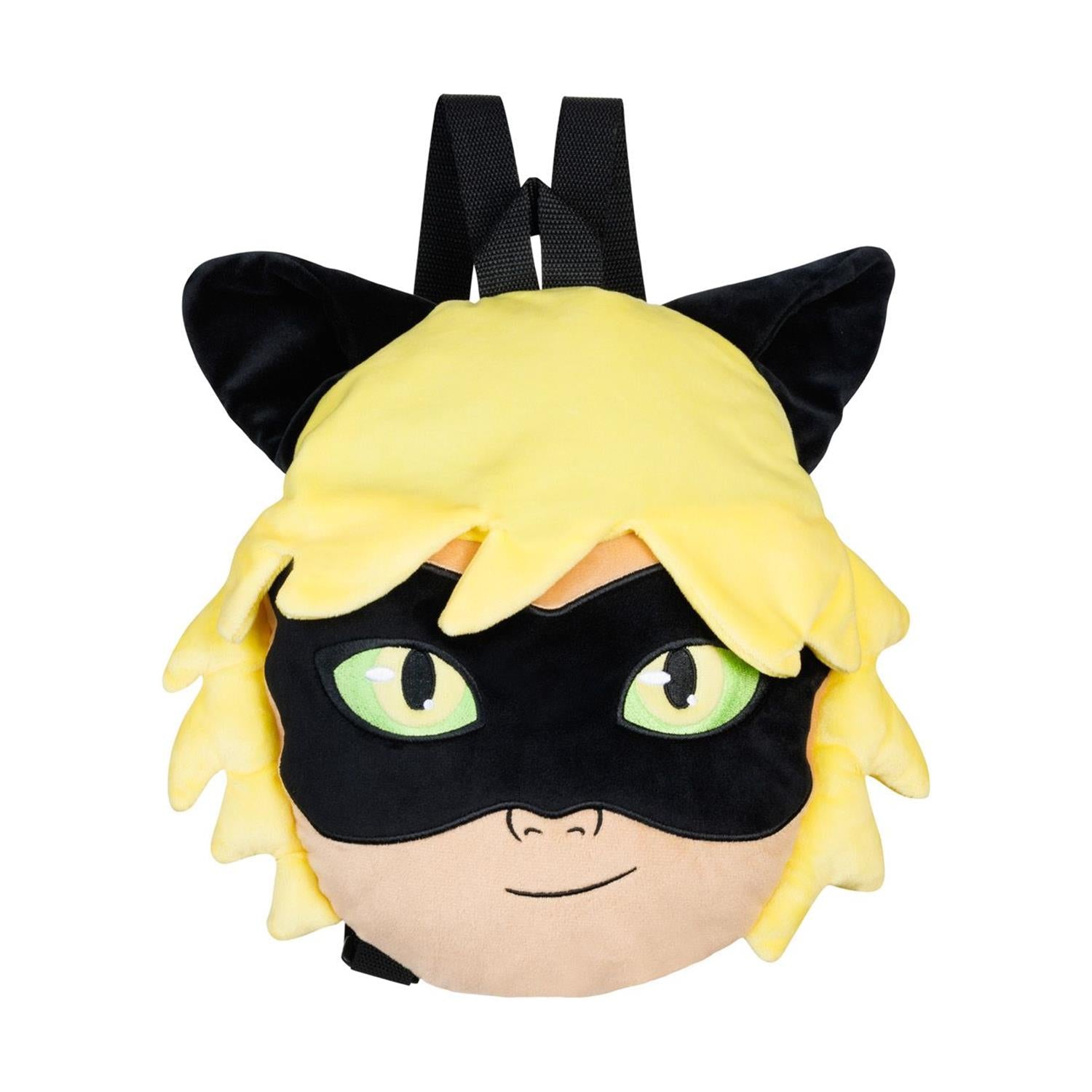 P.M.I. Miraculous Plush Backpacks 30cm (Random-2 characters to collect-Lady Bug/Black-Cat Noar) (MLB7008)
