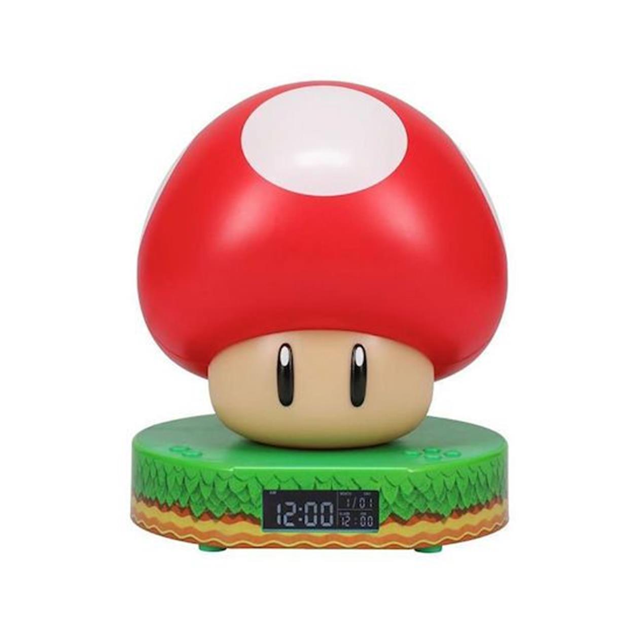 Paladone: Super Mario - Mushroom Digital Alarm Clock (PP10064NN) - Sunday Habit