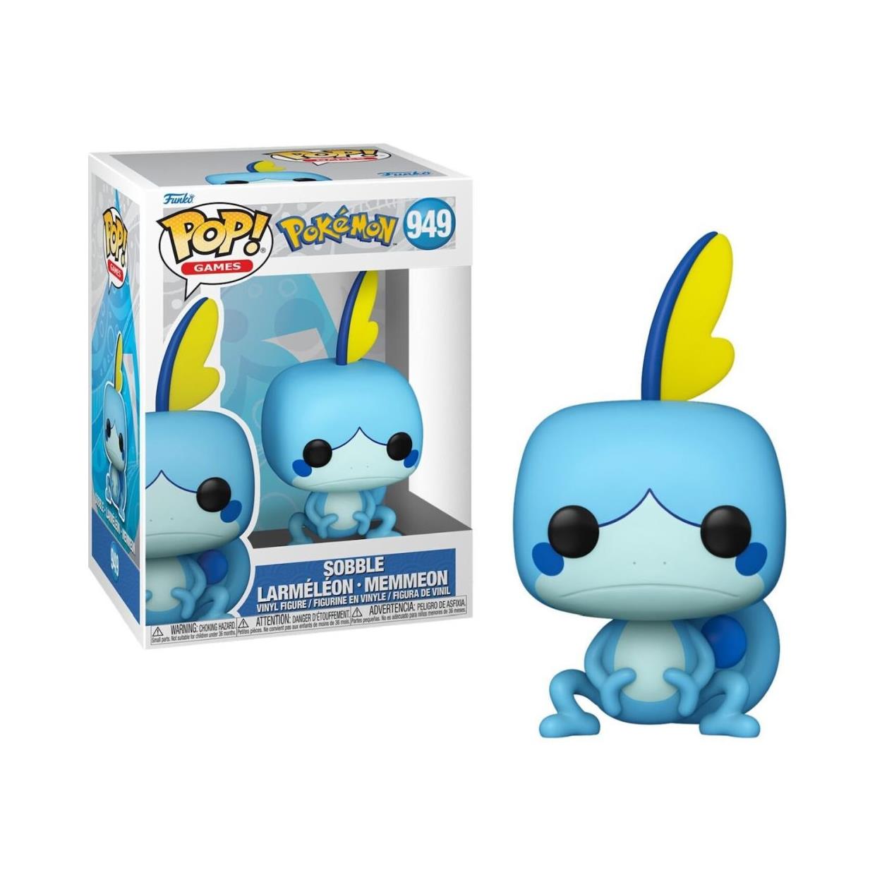 Funko Pop! Games: Pokemon - Sobble Larmeleon Memmeleon #949 Vinyl Figure - Sunday Habit