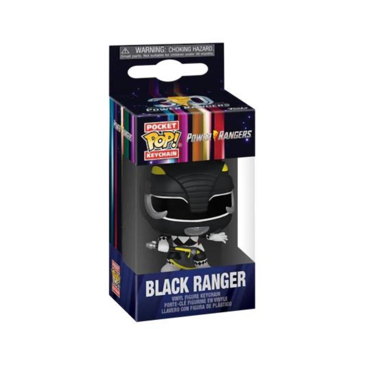 Funko Pocket Pop! Power Rangers - Black Ranger Vinyl Figure Keychain - Sunday Habit