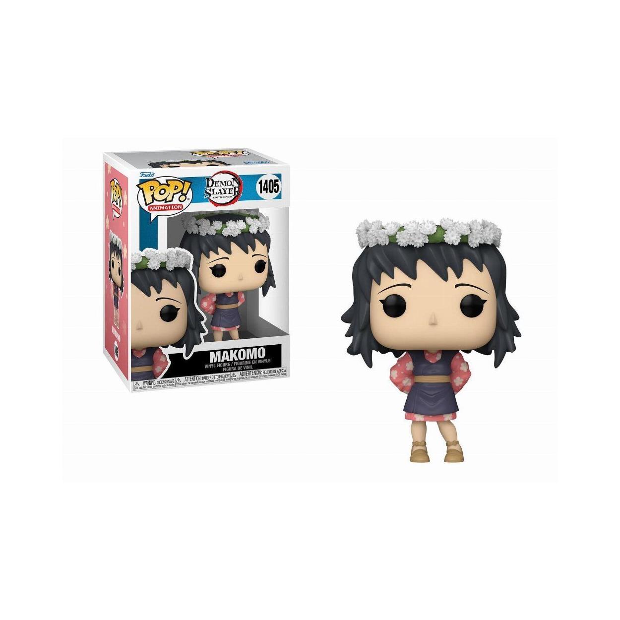 Funko Pop! Animation: Demon Slayer: Kimetsu No Yaiba - Makomo (Flower Headdress) #1405 Vinyl Figure - Sunday Habit