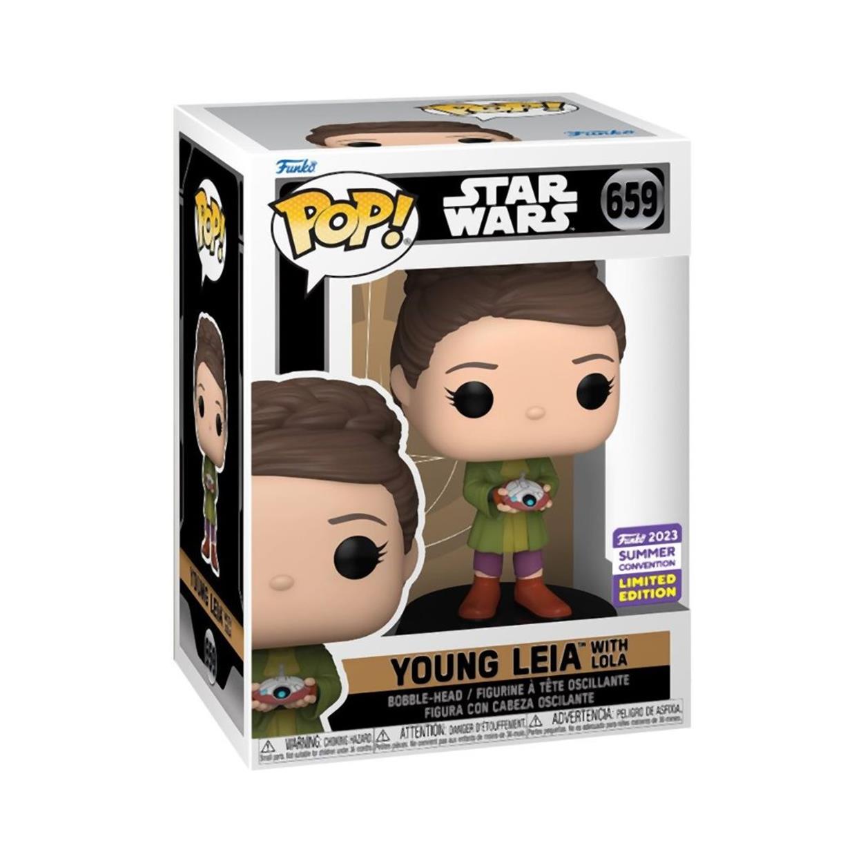 Funko Pop! Disney: Star Wars Obi-Wan Kenoby - Young Leia with Lola (Convention Limited Edition) #659 Bobble-Head Vinyl Figure - Sunday Habit