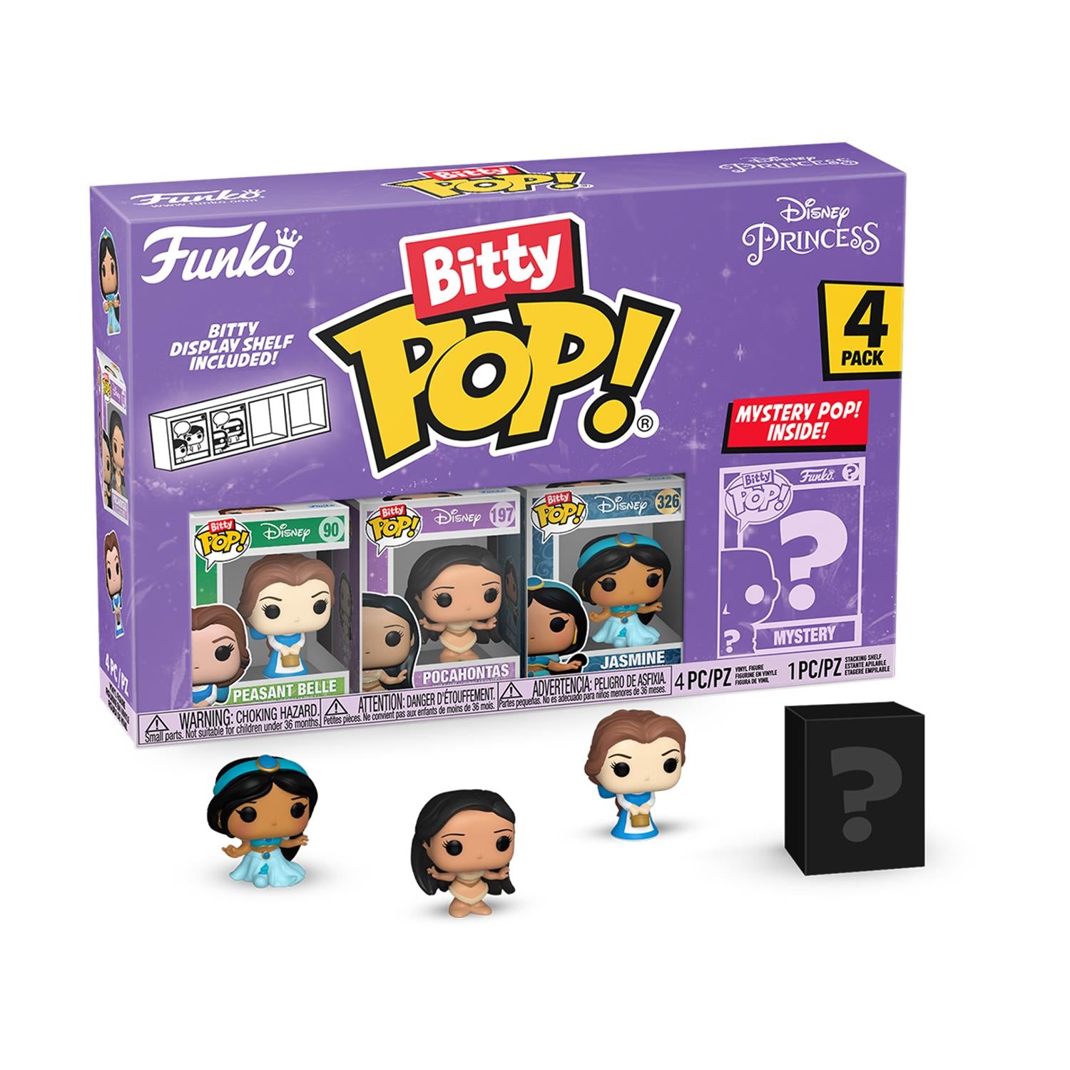 Funko Bitty Pop! 4-Pack: Disney Princess - Peasant Belle Vinyl Figures
