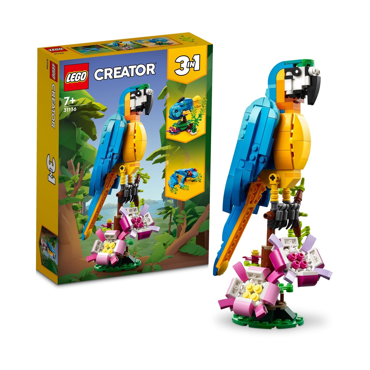 LEGO Creator: 3in1 Exotic Parrot (31136) - Sunday Habit