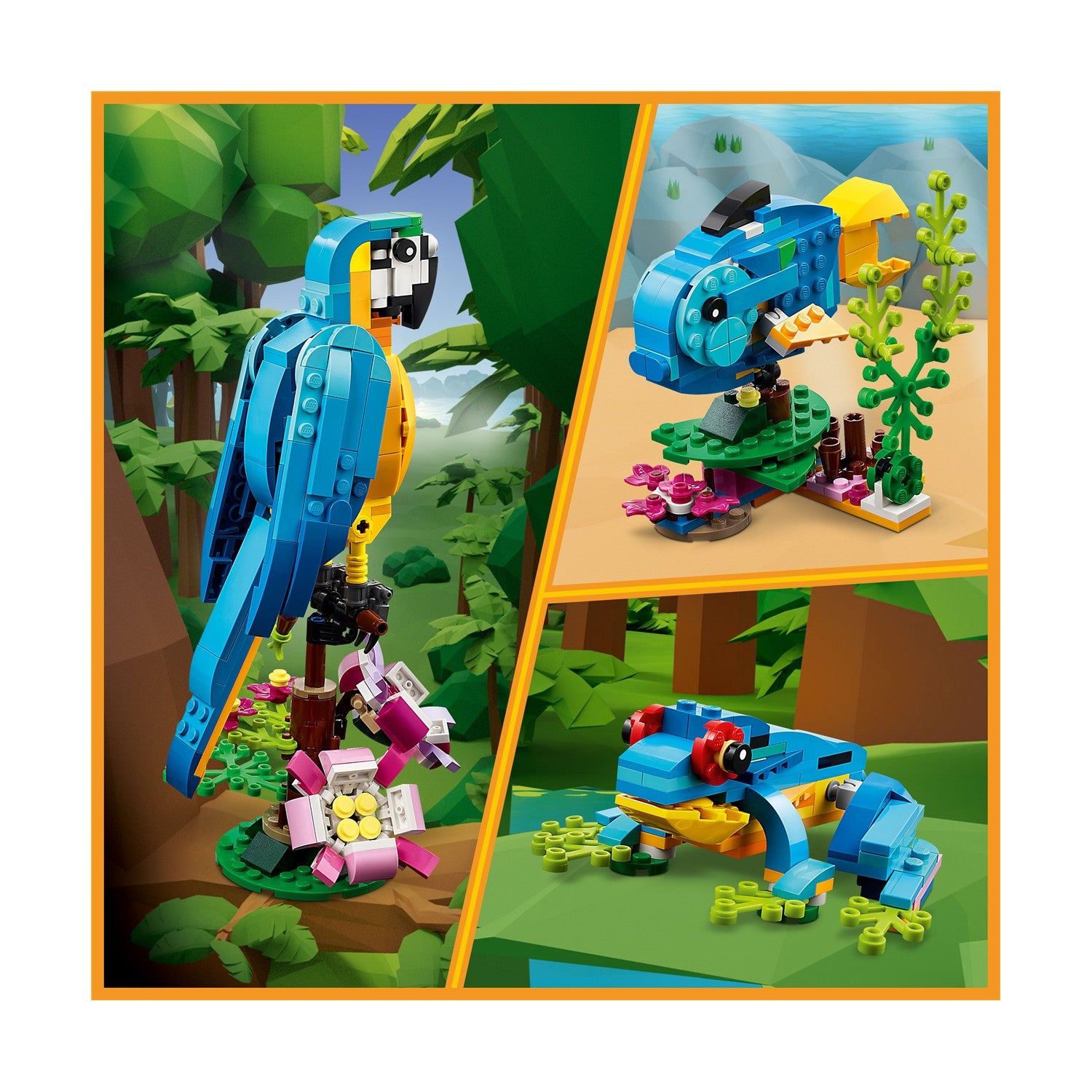 LEGO Creator: 3in1 Exotic Parrot (31136) - Sunday Habit