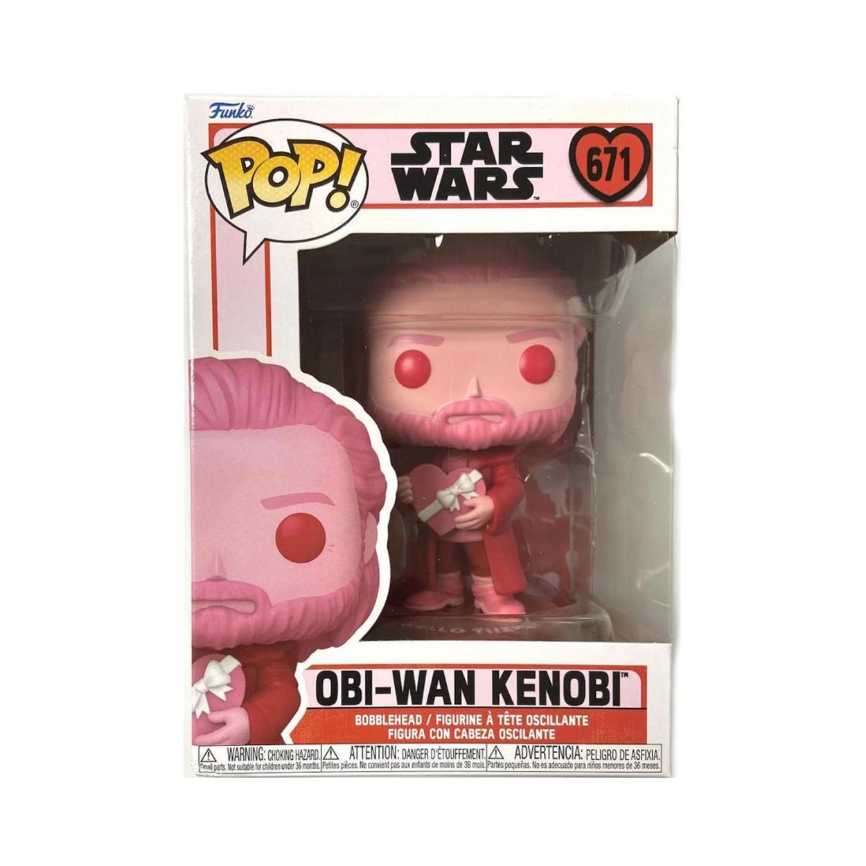 Funko Pop! Disney Star Wars: Valentines S4 - Obi-Wan Kenobi #671 Bobble-Head Vinyl Figure - Sunday Habit