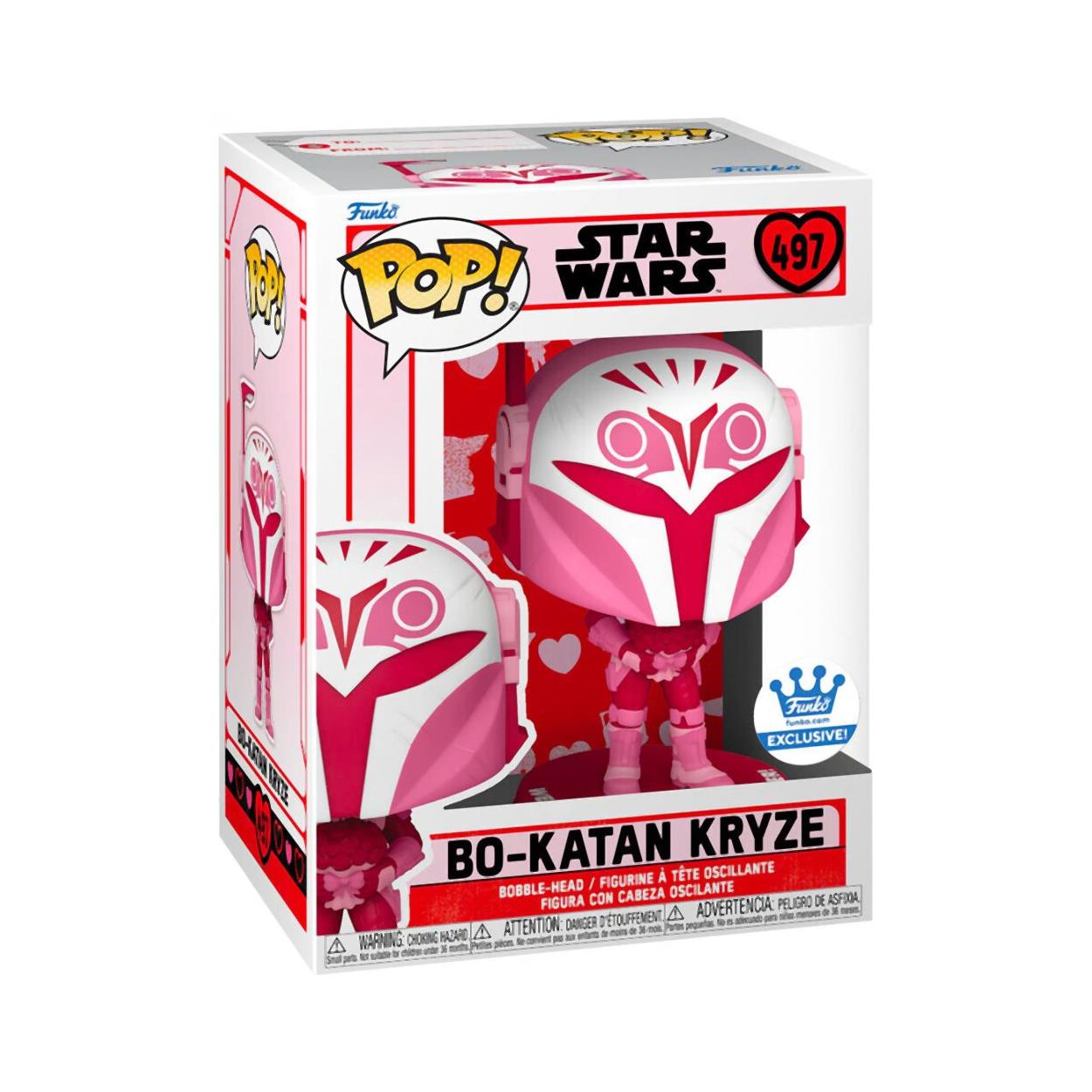 Funko Pop! Disney Star Wars: Valentines S4 - Bo-Katan Kryze #497 Bobble-Head Vinyl Figure - Sunday Habit