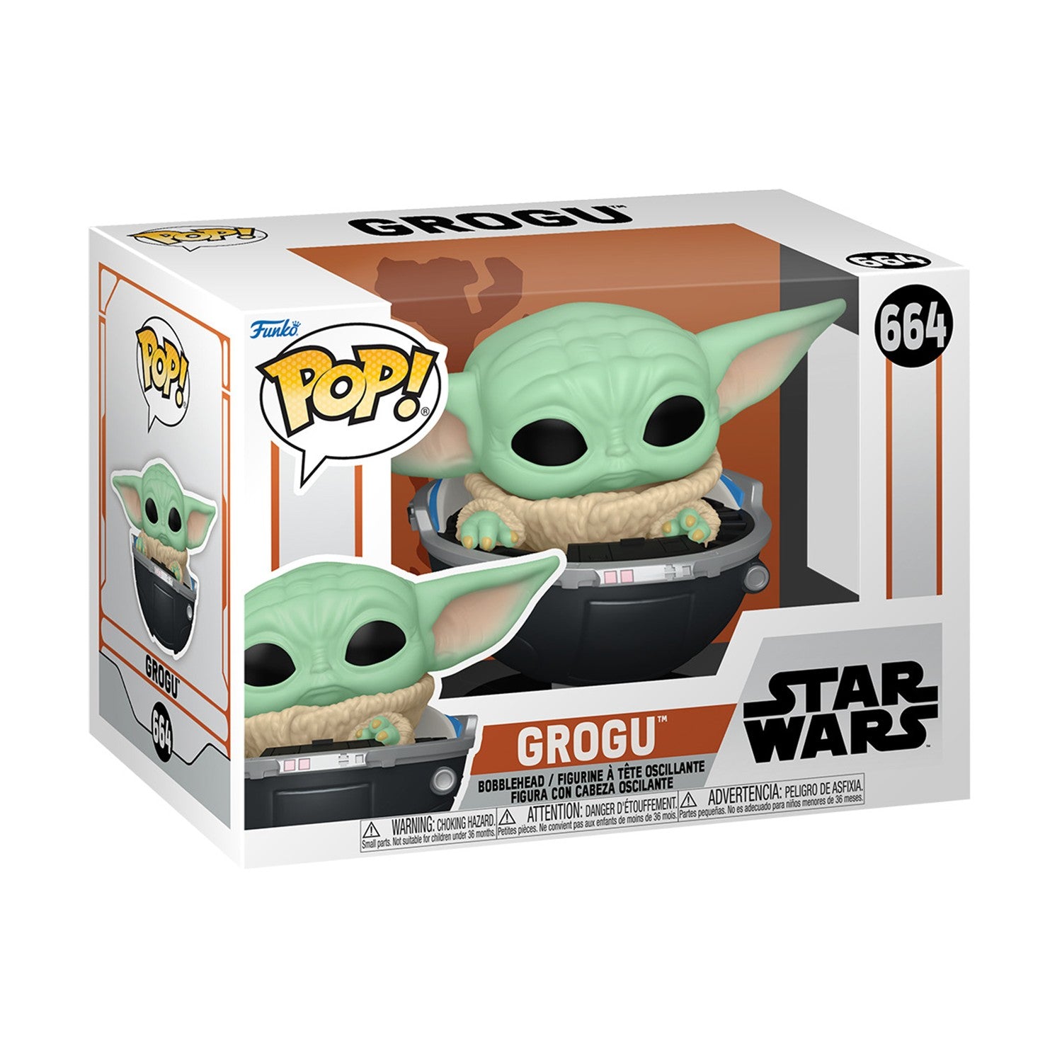 Funko Pop! Disney Star Wars: The Mandalorian - Grogu #664 Bobble-Head Vinyl Figure - Sunday Habit