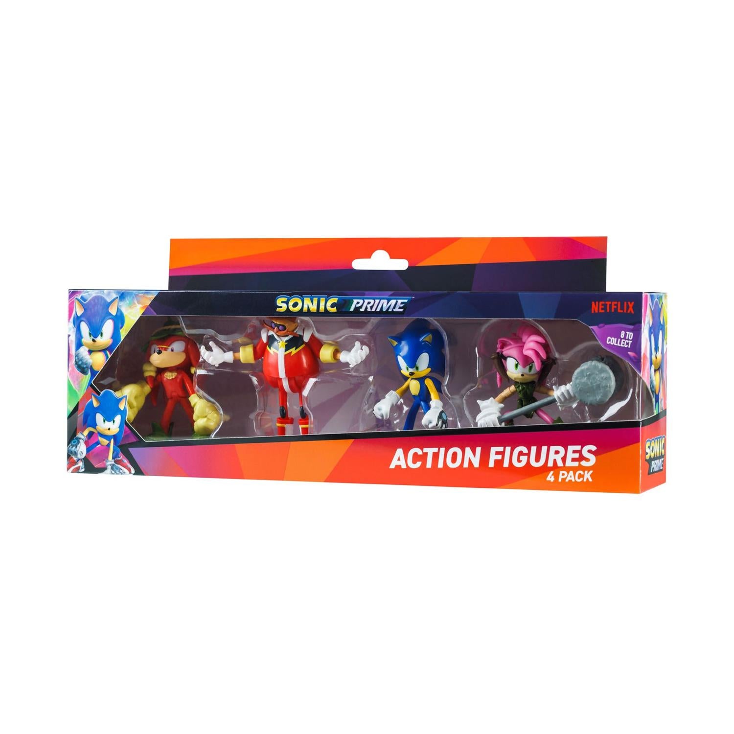 P.M.I. Sonic Prime - 4 Pack (S1) Action Figures (7.5cm) (Random) (SON6040)