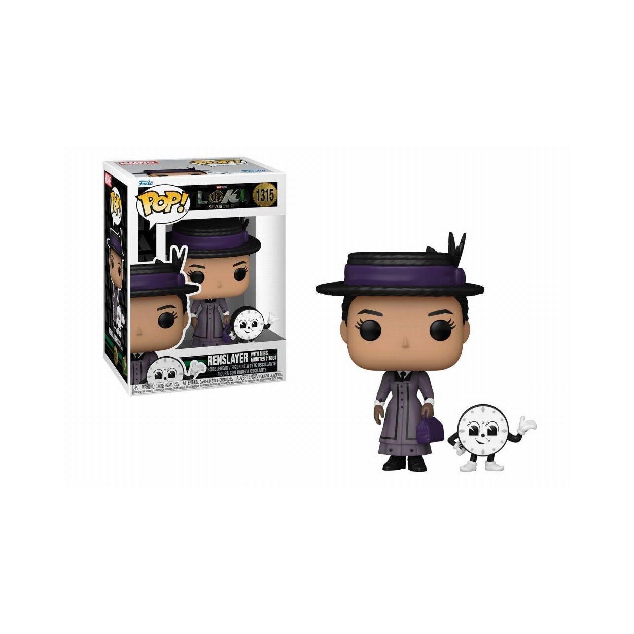 Funko Pop! Marvel: Loki Season 2 - Renslayer with Miss Minutes (1893) #1315 Bobble-Head Vinyl Figure - Sunday Habit