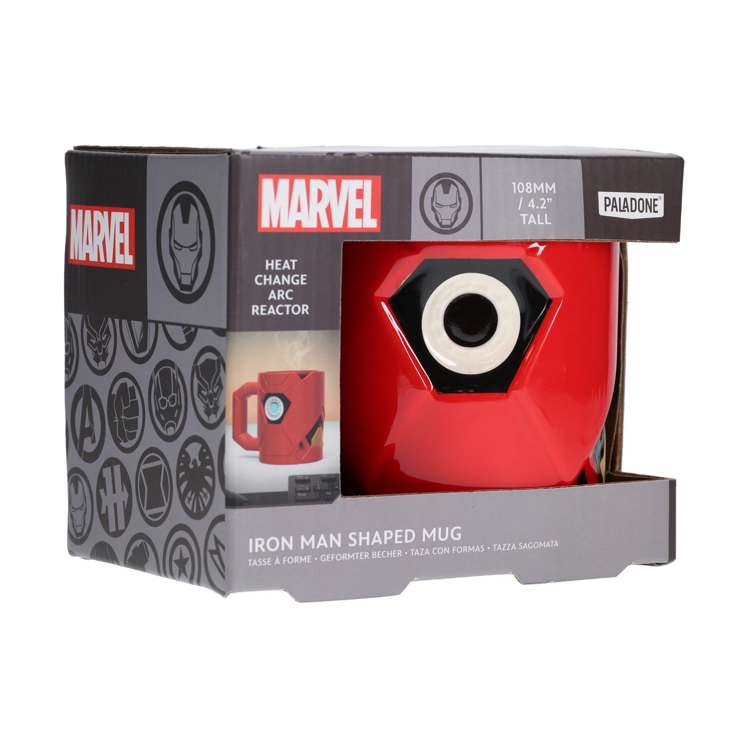 Paladone: Marvel Avengers - Iron Man Shaped Heat Change Mug (500ml) (PP11321MA)