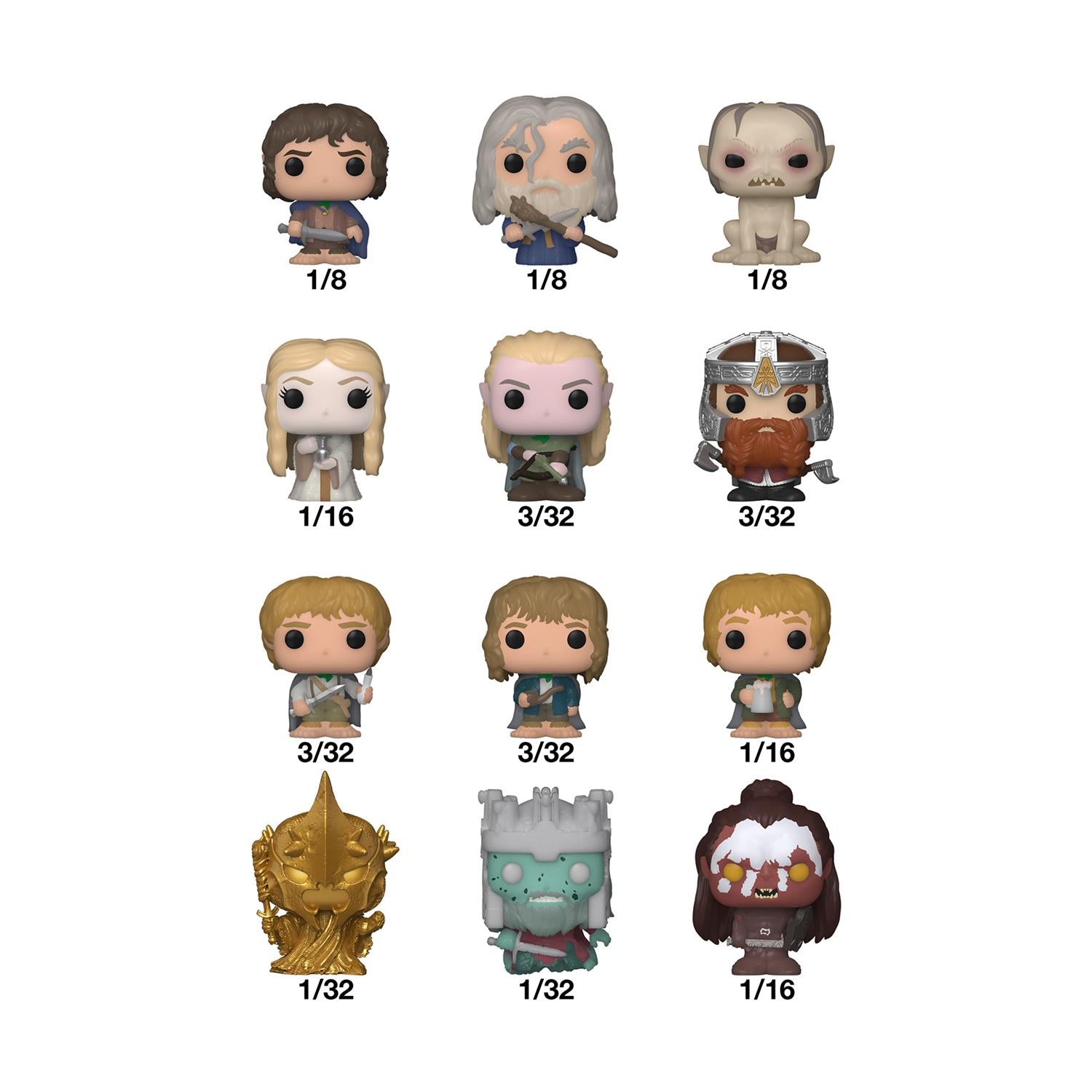 Funko Bitty Pop! Singles: The Lord of the Rings (Blind Bag/Random) Vinyl Figures - Sunday Habit