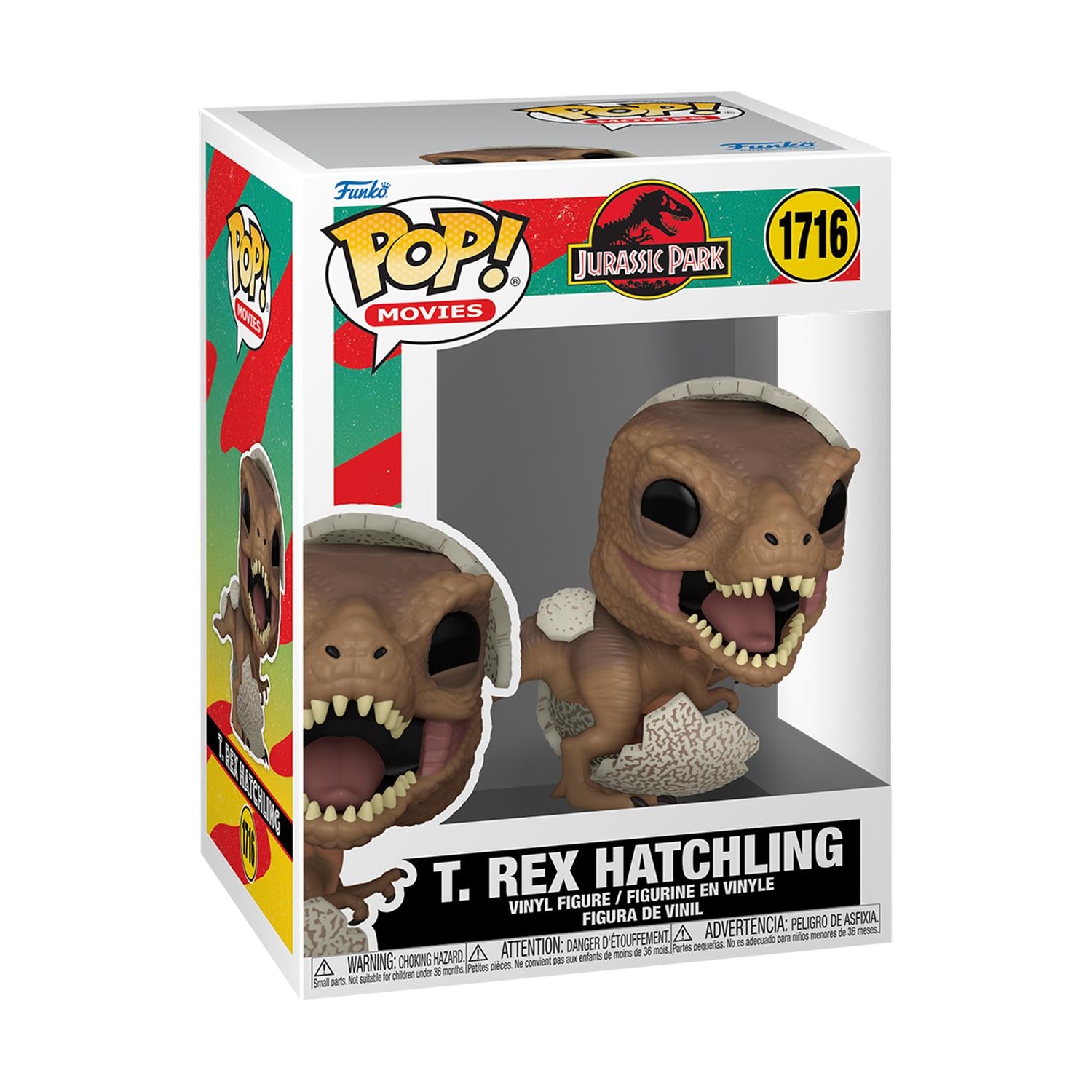 Funko Pop! Movies: Jurassic Park - Tyrannosaurus Rex Hatchling #1716 Vinyl Figure - Sunday Habit