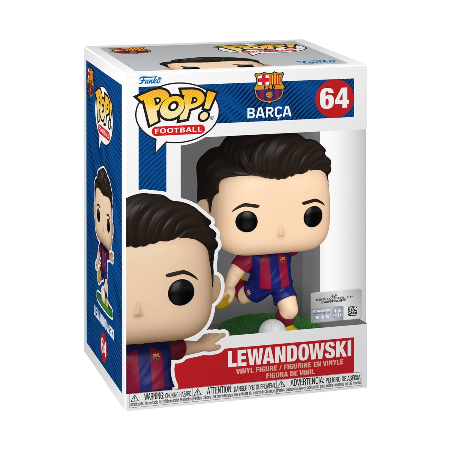 Funko Pop! Football: Barcelona - Lewandowski #64 Vinyl Figure