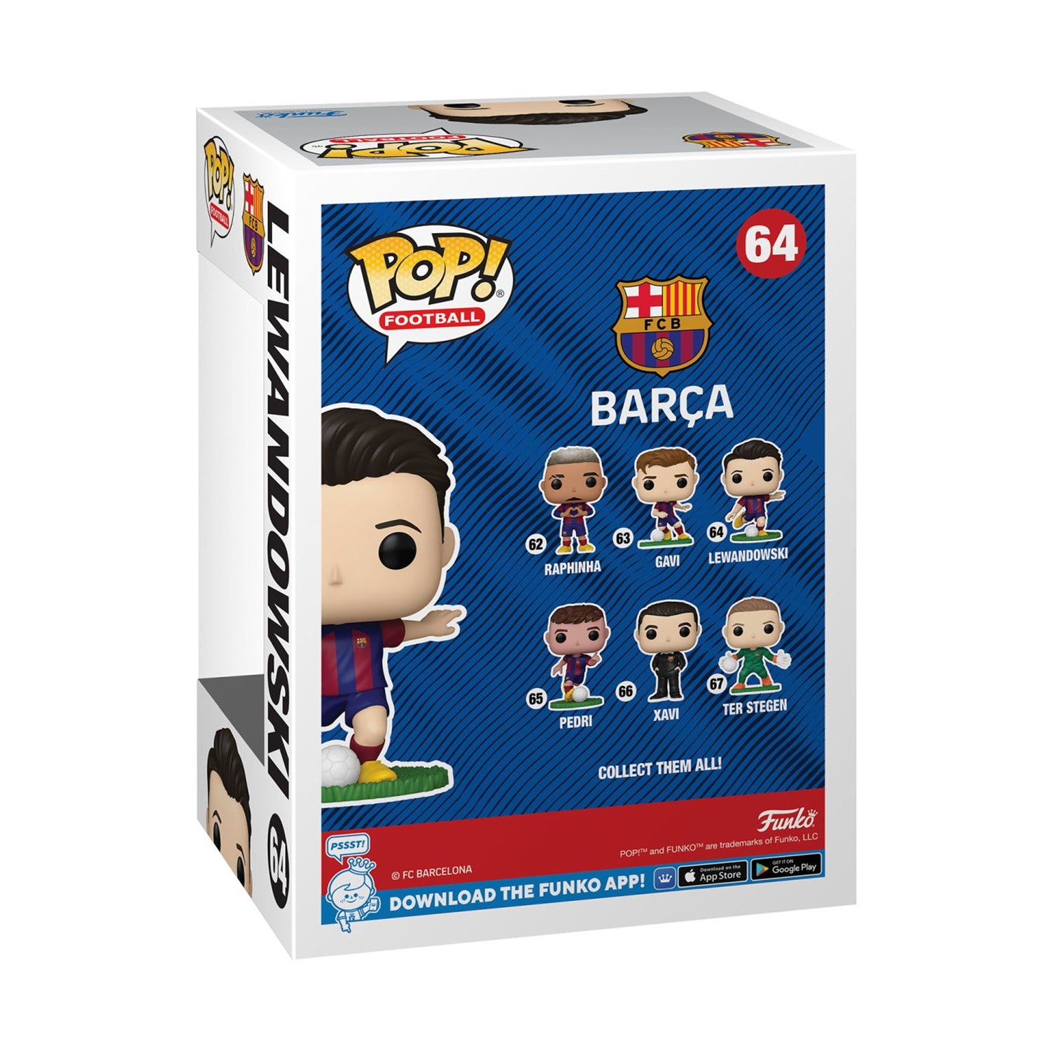 Funko Pop! Football: Barcelona - Lewandowski #64 Vinyl Figure - Sunday Habit
