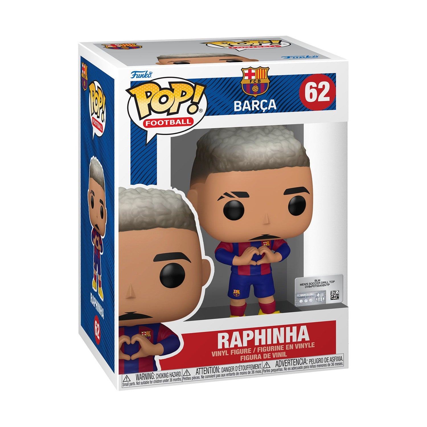 Funko Pop! Football: Barcelona - Raphinha #62 Vinyl Figure - Sunday Habit