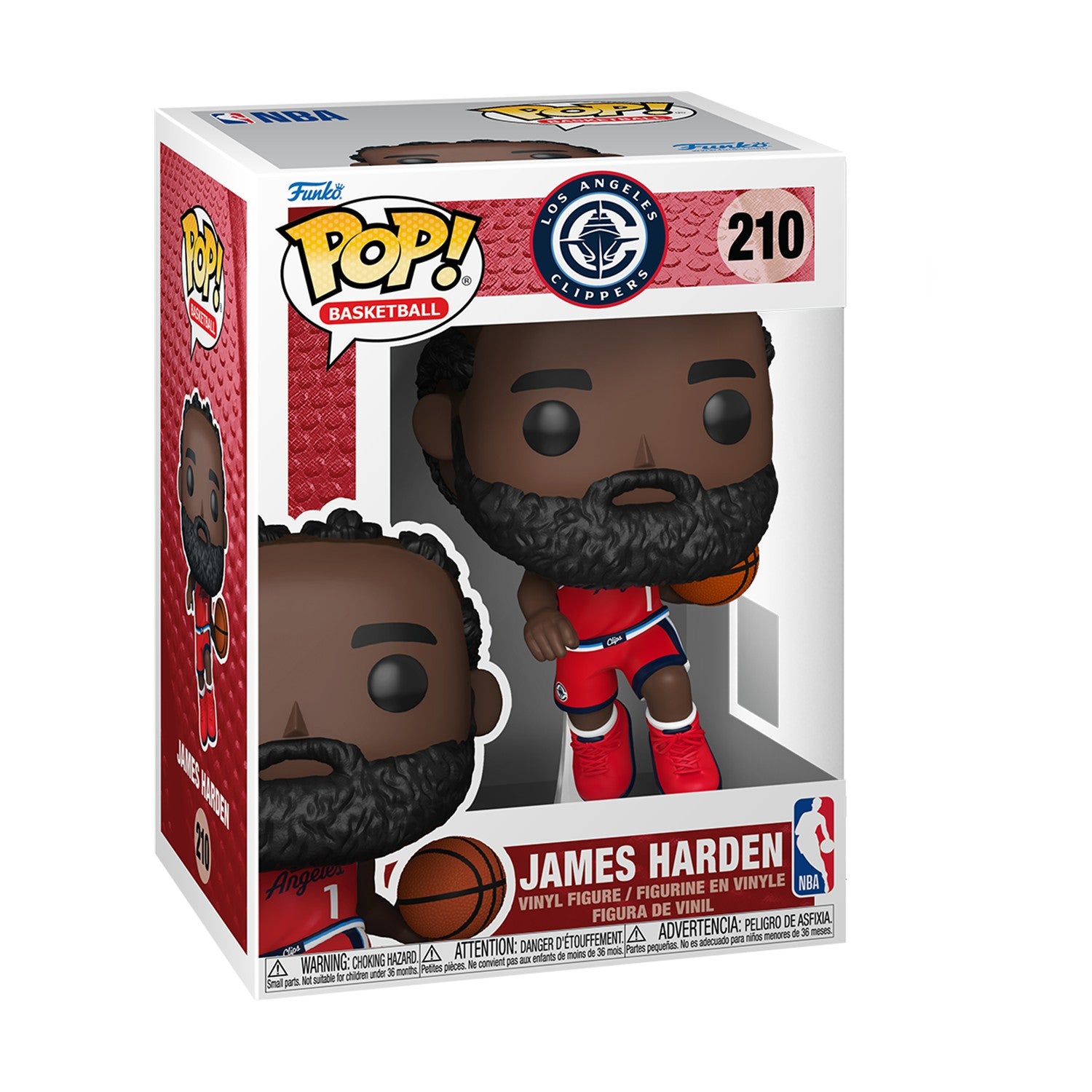 Funko Pop! Basketball: Los Angeles Clippers - James Harden #210 Vinyl Figure
