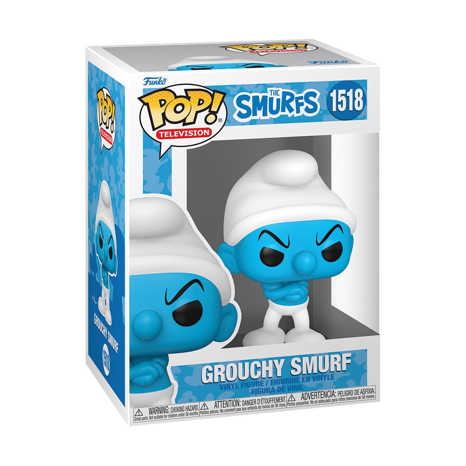 Funko Pop! Television: The Smurfs - Grouchy Smurf #1518 Vinyl Figure - Sunday Habit