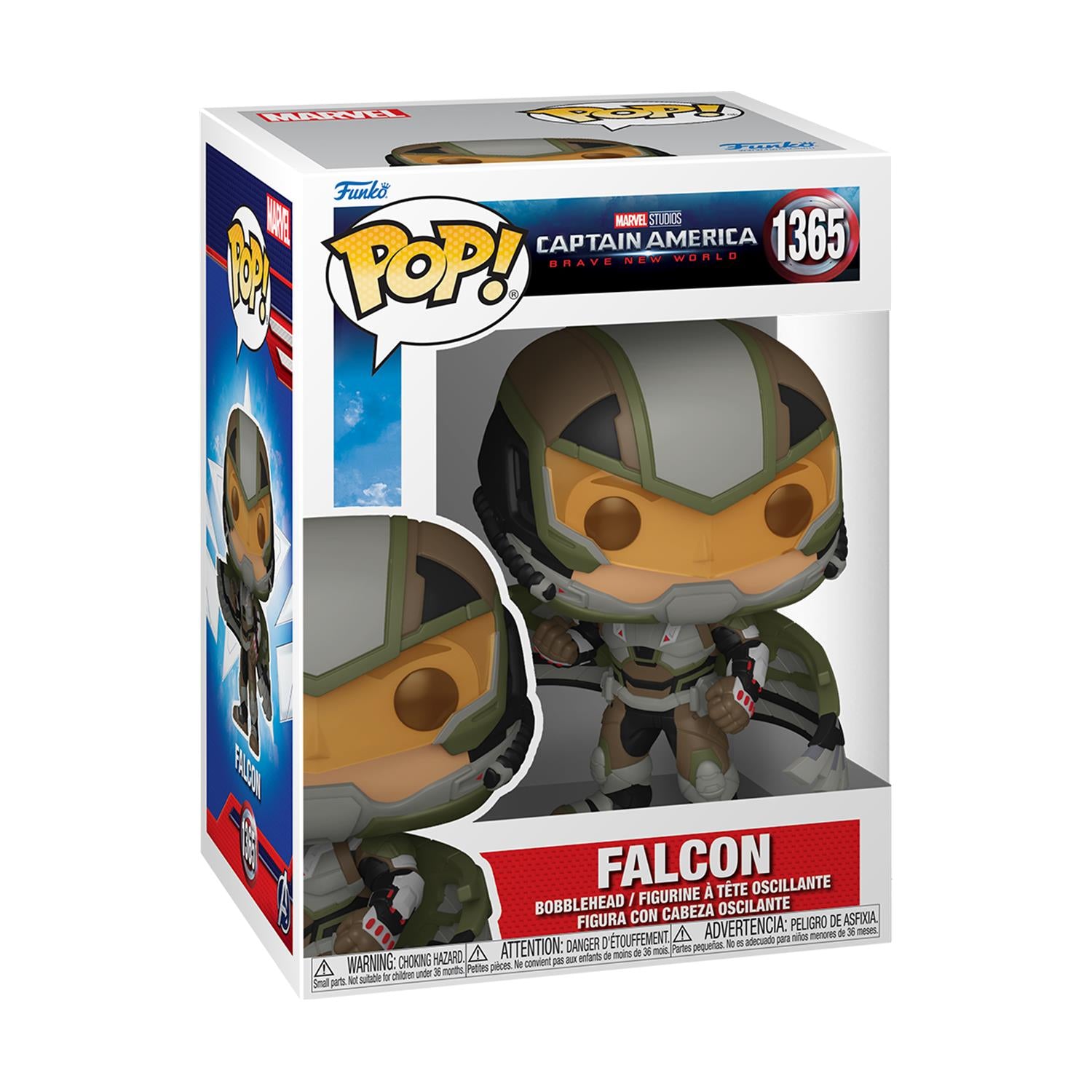 Funko Pop! Marvel: Captain America Brave New World - Falkon #1365 Bobble-Head Vinyl Figure
