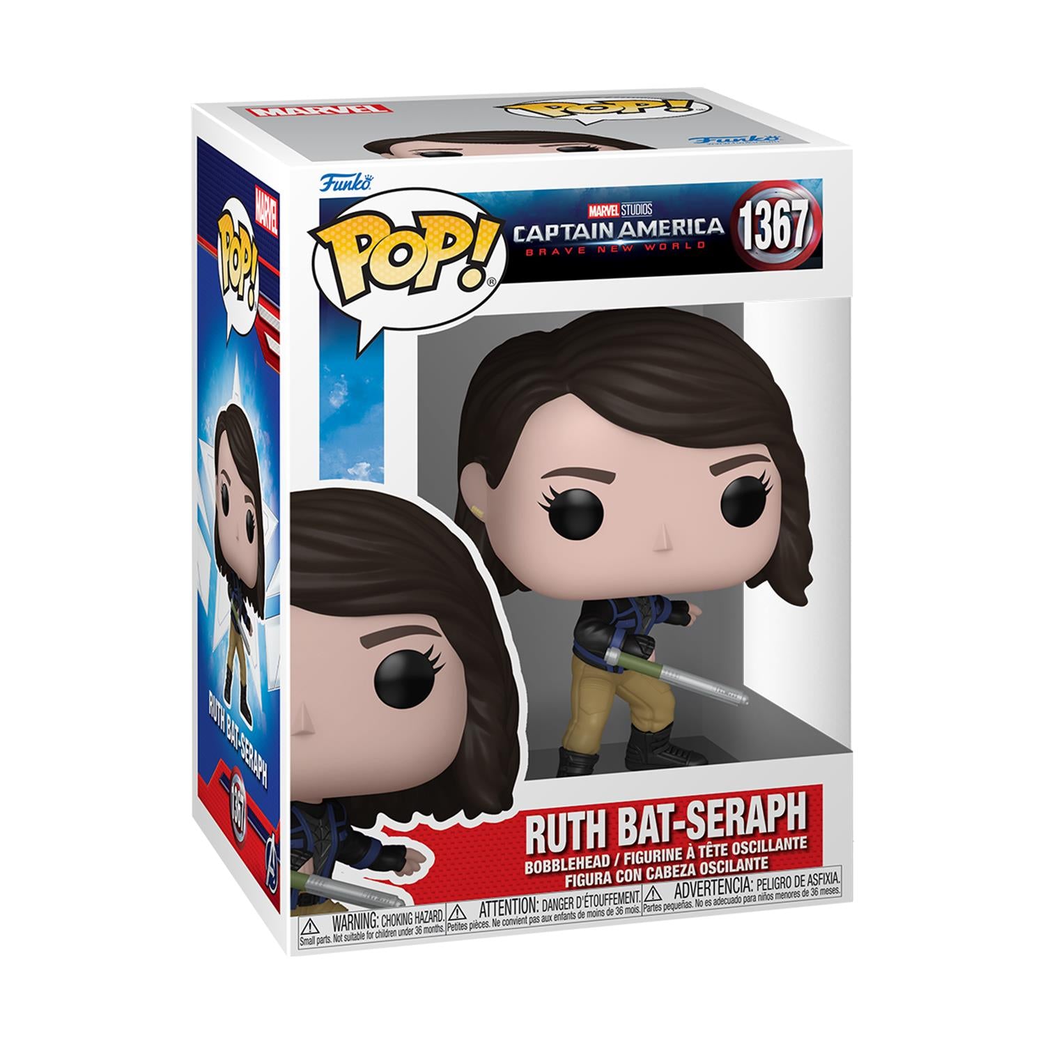 Funko Captain America Brave New World Seraph 1367 Бобъл Глава Винил - Sunday Habit
